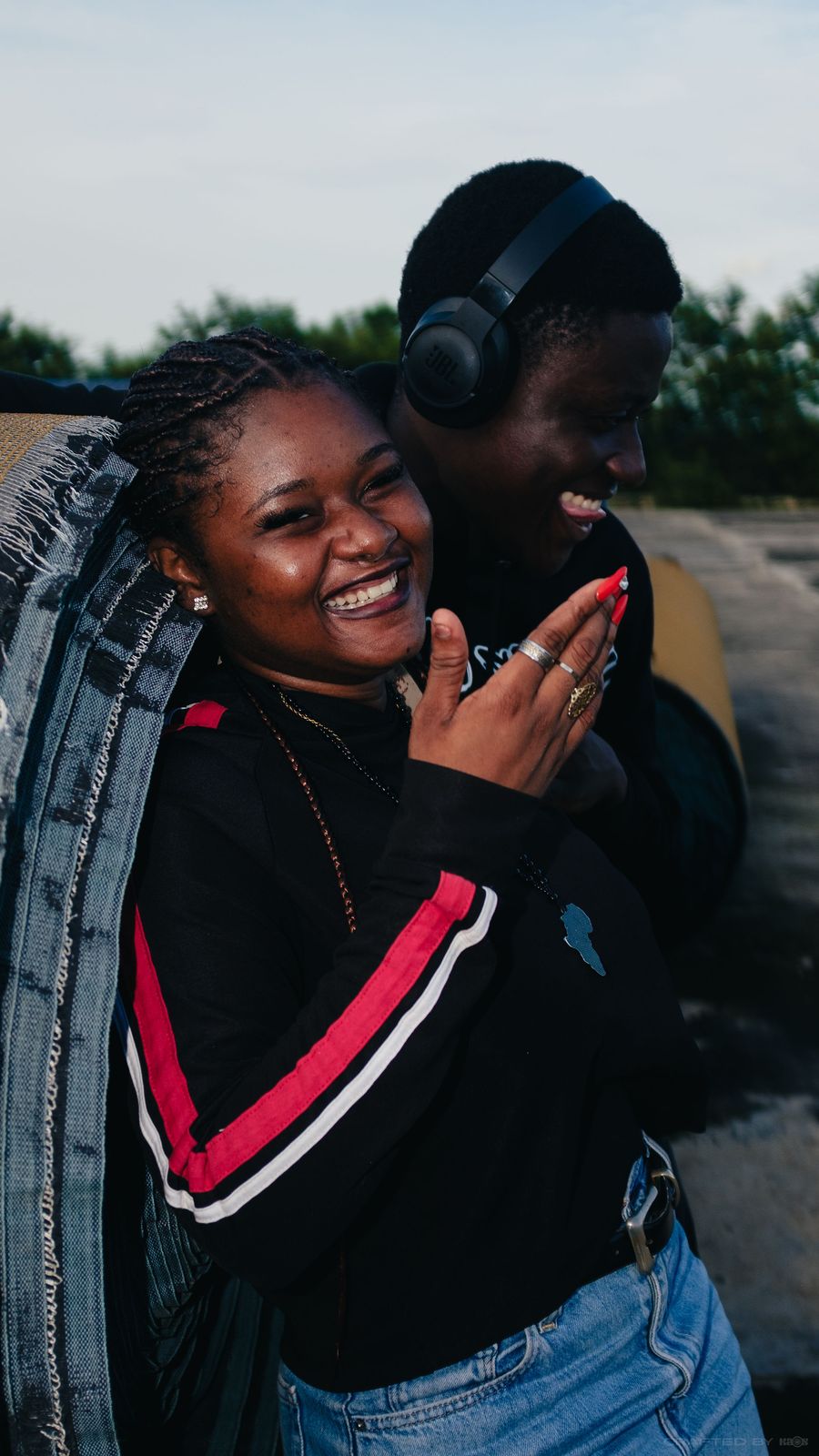 Production conversation on location